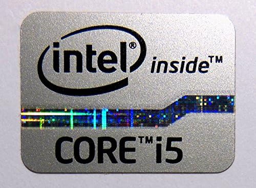 VATH Sticker ile Uyumlu Intel Core i5 İç Etiket Gümüş Baskı 15. 5x21mm /5/8 x 7/8 [704]