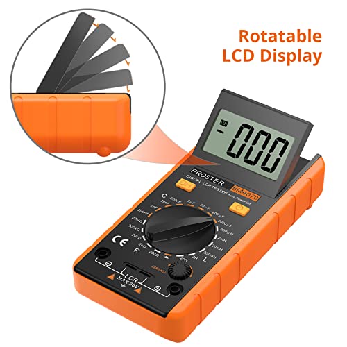 Proster LCR Metre LCR multimetre test cihazı Kapasite Direnç Endüktans Ölçüm Ölçer LCD Aşırı Menzilli Ekran
