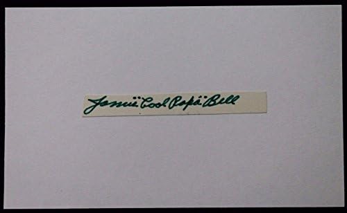 HAVALI PAPA BELL (ö.1991) HOF Hükümdarları, Yeşil NADİR 16E - MLB Kesim İmzalarında Kesilmiş İmza İmzaladı