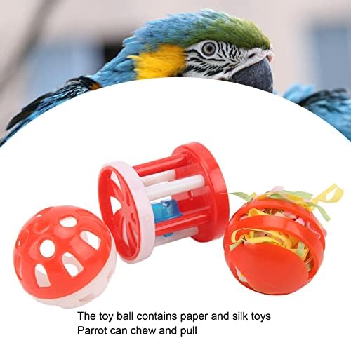 SYH & AQYE Toplayıcılık Kuş Oyuncaklar, Kuş Rulo Çıngıraklar Oyuncaklar, Toplayıcılık Çiğneme Çan Eğitim Hüner Oyuncaklar