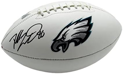Dallas Goedert İmzalı Philadelphia Eagles Logosu Futbol Fanatikleri 177704-İmzalı Futbol Topları