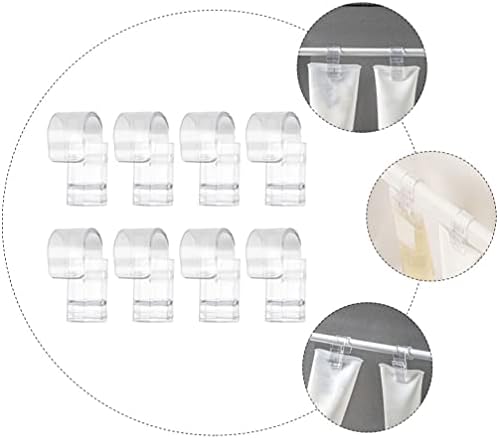Toyvıan 8 adet Plastik Askı Klipleri Asılı Tutma Klipleri Banyo Depolama Elbise Pimleri Taşınabilir Kurutma Klip Uzay