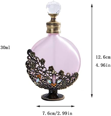 30ml Vintage Parfüm Şişeleri Doldurulabilir Mini Boş Kristal Parfüm Şişesi Cam Parfüm şişesi Dresser masa süsü