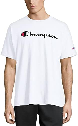Şampiyonu erkek tişört, Pamuk Orta Ağırlık erkek Crewneck Tee, erkek t-shirtü (reg. Veya Büyük ve Uzun Boylu)
