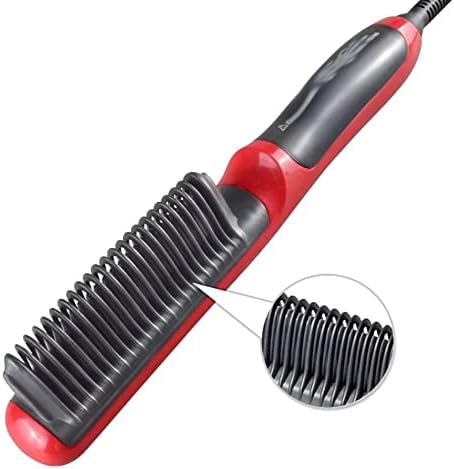 ZLXDP sakal düzleştirici şekillendirici fırça erkekler ısı saç seramik bigudi elektrikli düzleştirici sıcak tarak