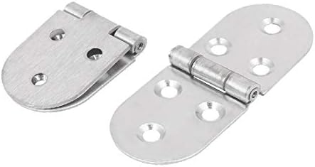 Yeni Lon0167 Dolap Paslanmaz Özellikli Çelik bilyalı Rulman güvenilir etkinlik kapı menteşesi Gümüş Ton 80mm x 32mm