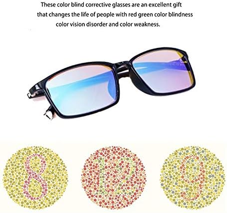 Teenkorvov Renk Körlüğü Gözlük TE - 030 Hafif erkek Renk Körü Düzeltme Gözlükleri Gelişmiş Renk Düzeltme Kırmızı,