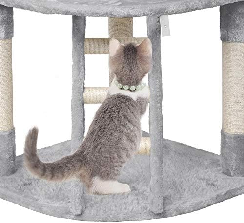 Yaheetech Kedi Ağacı, Kapalı Kediler için 48in Kedi Kulesi, Geniş Kedi Kınamak, tırmalama sütunu, Rahat Platform ve