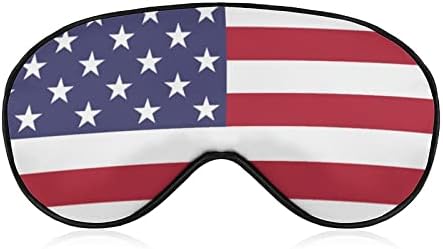 ABD bayrağı Komik Uyku Göz Maskesi Yumuşak Körü Körüne Göz Kapağı Ayarlanabilir Kayış ile Gece Siperliği Erkekler