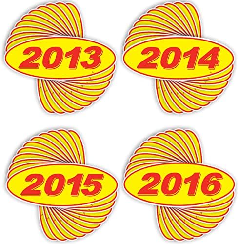 Versa Etiketleri 2013 2014 2015 ve Oval Model Yılı Araba Satıcısı Pencere Çıkartmaları Gururla ABD'de Üretilmiştir