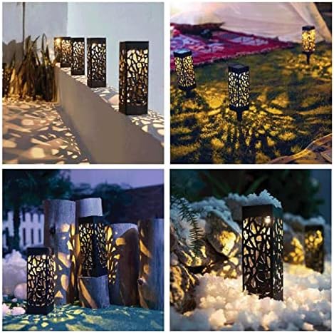 BİALL güneş bahçe dekoratif çim lambaları, bahçe içi boş çim lambaları, açık yol su geçirmez güneş LED ışıkları