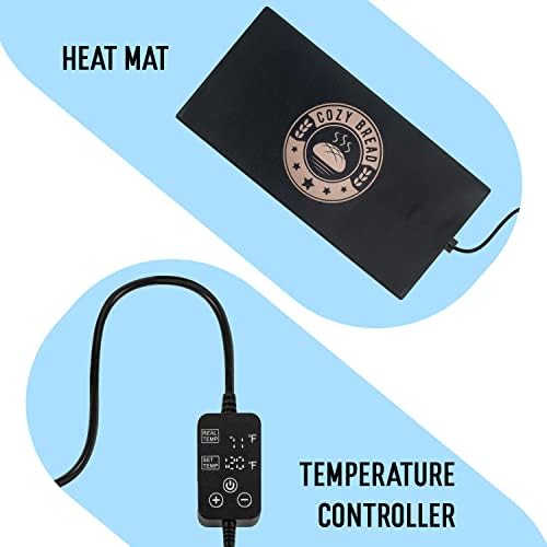 Rahat ekmek ısınma Mat / termostat kontrollü taşınabilir ekmek Proofer (10 x 21) | Aşk ne fırında geçirmez hamur,