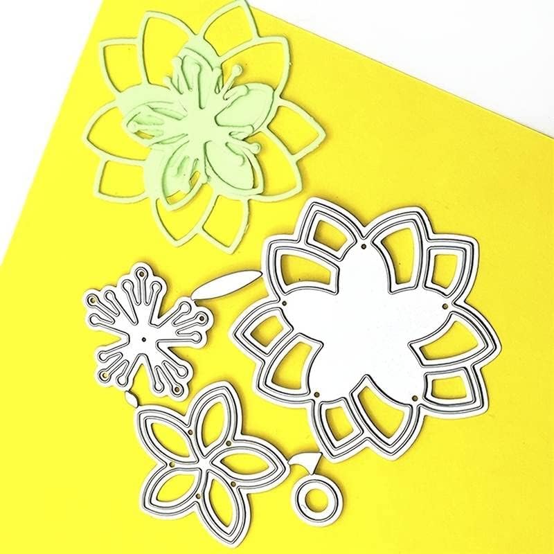 1 adet Metal Çiçekler Kart Yapımı için Kalıp Kesim, Kart Yapımı için Kabartma Klasörleri, Metal Kesme Ölür Scrapbooking