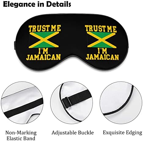 Güven Bana ben Jamaikalı göz maskesi uyku körü Körüne ayarlanabilir kayış blokları ışık kör seyahat uyku Yoga Şekerleme
