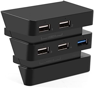 Mxzzand USB Hub 2.0 ve 3.0 Taşınabilir Splitter Genişletici için PS4 5-Port için PS4 Pro Konsolu
