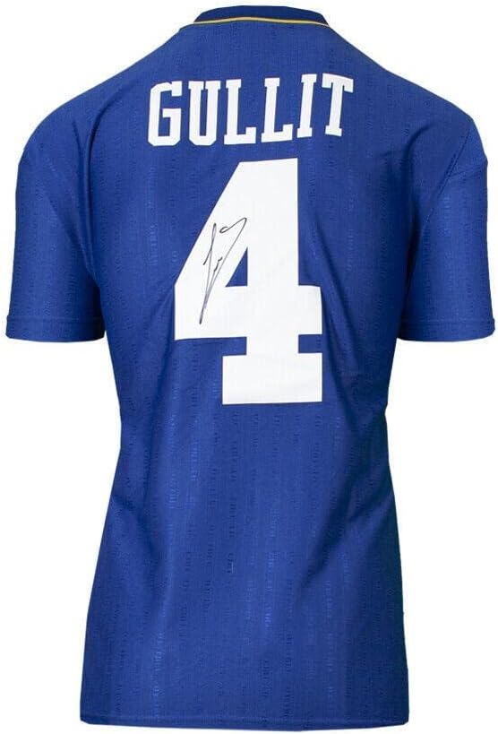 Ruud Gullit İmzalı Chelsea Forması-1997, 4 Numara İmzalı Forma-İmzalı Futbol Formaları