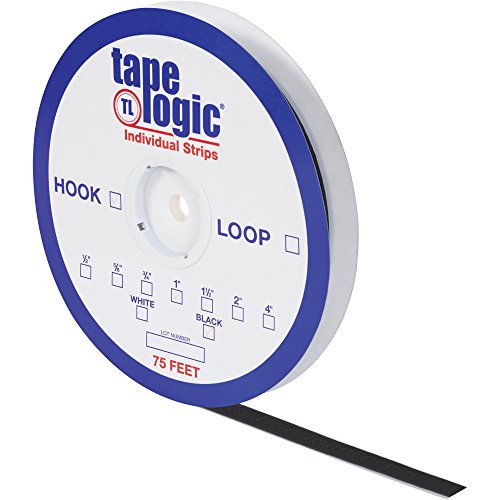 Tape Logic ® Münferit Bant Şeritleri, Halka, 1/2 x 75', Siyah, 1/Kılıf İndirimli Kargo USA