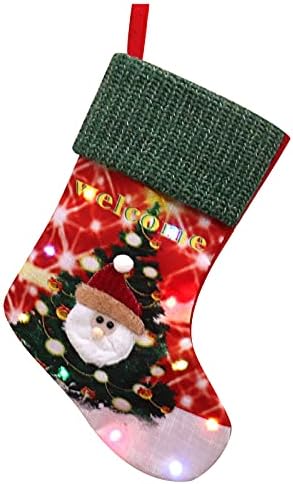 XUnıon 5 MH Led ışıklı büyük Noel çorap Noel süslemeleri