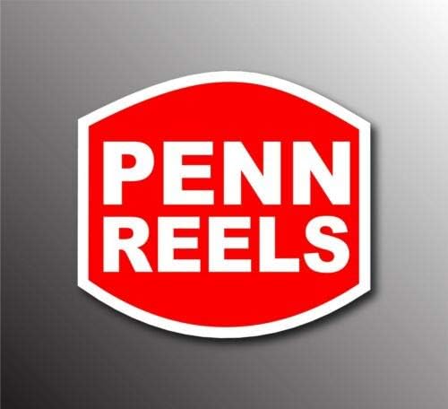 Penn Reels USA Olta Takımı Kutusu Cazibesi Balık Tutma-Etiket Grafiği-Otomatik, Duvar, Dizüstü Bilgisayar, Hücre,
