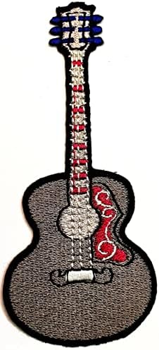Kleenplus Gri Ukulele Karikatür Yama Gitar Ukulele Sticker Zanaat Yamalar DIY Aplike İşlemeli Dikmek Demir on Patch