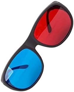 Eioflia Kırmızı-Mavi 3D Gözlük Mavi Anaglyph Basit Tarzı 3D Gözlük Stereo Film Oyunu-Ekstra Yükseltme Tarzı Erkekler