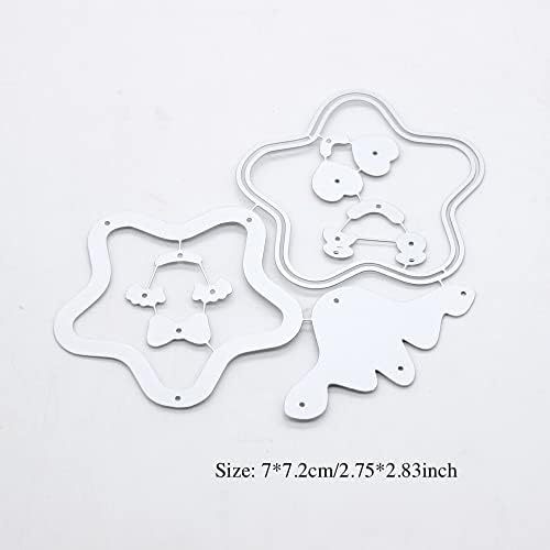 ZFPARTY Yıldız Çerez Shaker Metal Kesme Ölür Şablonlar için DIY Scrapbooking Dekoratif Kabartma kendi başına yap kağıdı