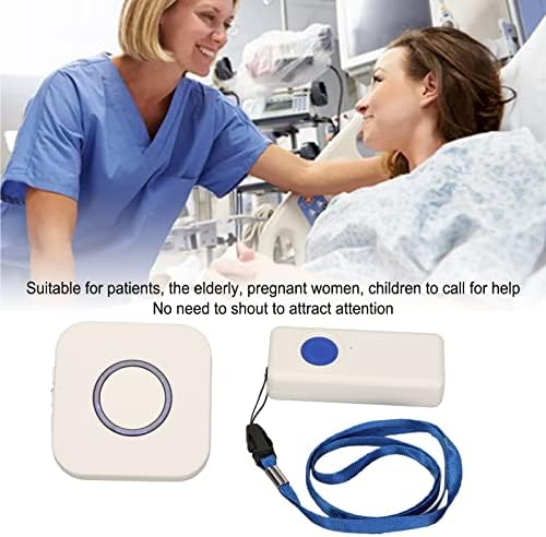 Uyarı Düğmesi, 100240V Kablosuz Bakıcı Çağrı Mesafesi 38 Şarkılar 4 Dişli Ses Çocuklar için Hastane (ABD Plug)