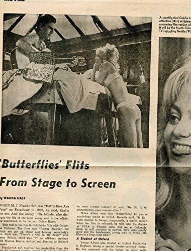 Goldie Hawn orijinal 1pg 9x12 kırpma dergisi fotoğraf R8795