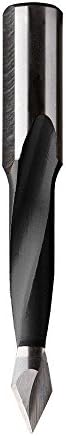 CMT 314.090.11 2 Flüt Dübel Matkap Delikleri, 9mm (23/64 İnç) Çap, 10x26mm Şaft, Sağ Dönüş