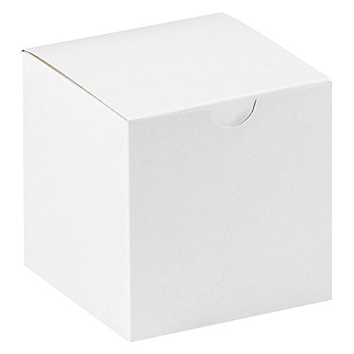 Poli Çanta Adam Hediye Kutuları, 4 x 4 x 4, Beyaz, 100 / Kutu