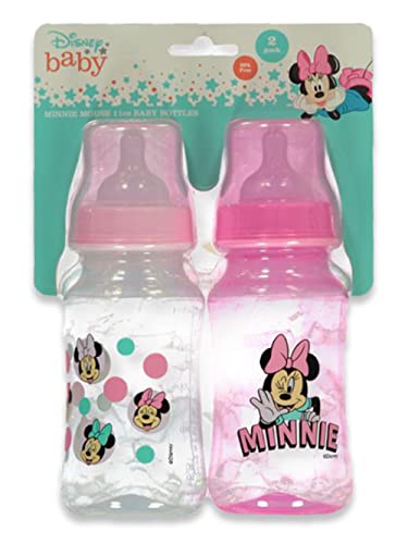 Disney Minnie Mouse Bebek Şişeleri Erkek veya Kız Çocukları için 11 oz / Yeni Doğanlar ve Tüm Bebekler için Kapaklı