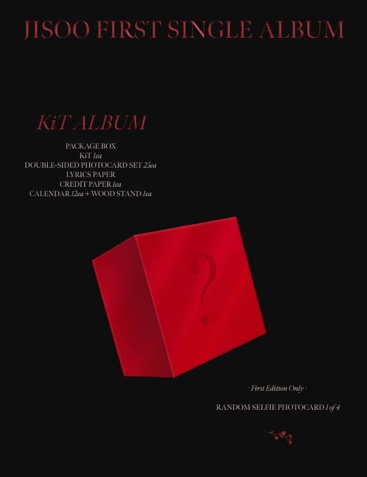 JISOO Blackpınk-JISOO İlk Single Albüm SETİ Albümü + Ön Sipariş Avantajı + Kültürel Kore Hediyesi (Dekoratif Çıkartmalar,
