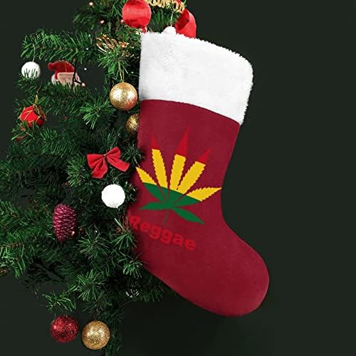 Ot Reggae Noel Asılı Çorap Çorap Noel Ağacı Şömine Tatil ev Dekorasyonu