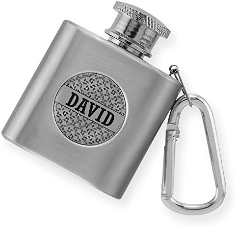 Boyut 9 MF-G-David Karabina Klipsli Mini Yenilik Şişesi, Gümüş
