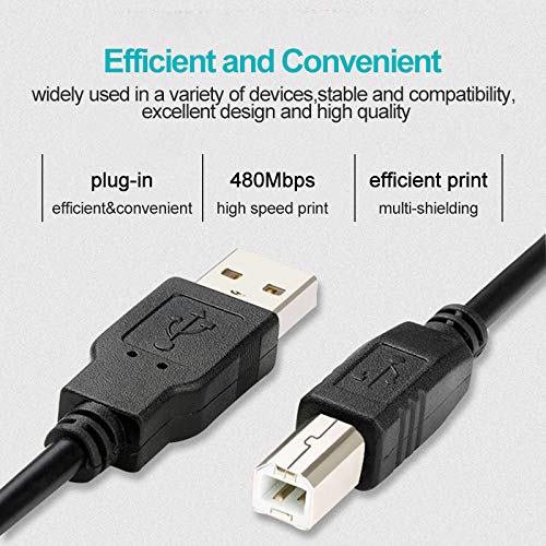 USB Yazıcı kablo kordonu için Uyumlu Canon PIXMA TS9520 TS9120 TS9020 TS8320 TS8220 TS702 TS6320 TS6220 TS6120 TS6020