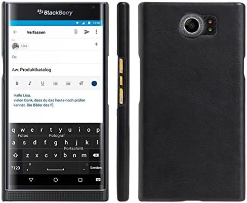 Fettion BlackBerry Priv Durumda, [İnce Fit] Ultra İnce Hafif PU deri telefon kılıfı Kapak için BlackBerry Priv Smartphone