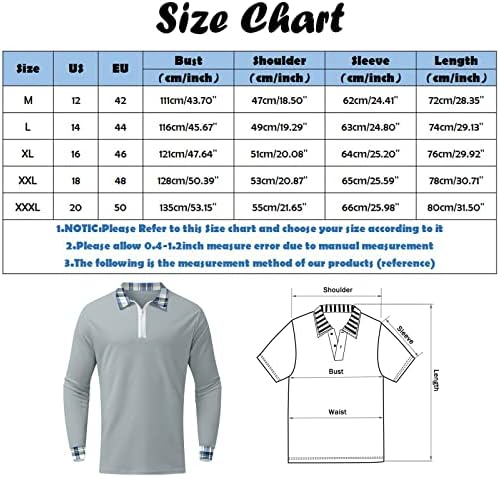 XXBR 2022 Yeni polo gömlekler Mens, Uzun Kollu Ekose Manşet Yatak Açma Yaka Golf Üstleri Streetwear Casual Kas Gömlek