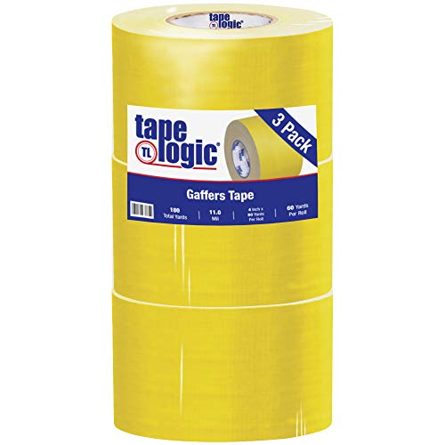 Poly Bag Guy Tape Logic® Gaffers Tape, 11 Mil, 4 x 60 yds, Sarı, 3 / Kasa