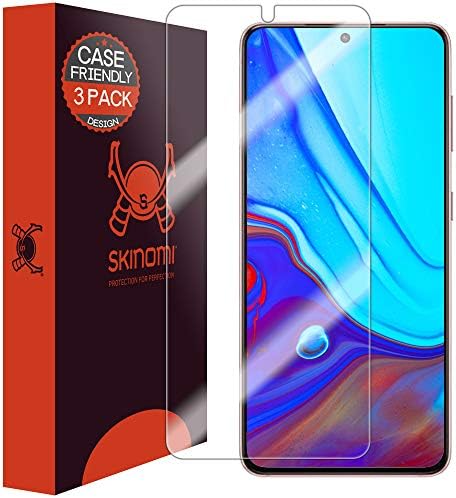 Skinomi Ekran Koruyucu ile Uyumlu Samsung Galaxy S21 (6.2 inç) (3'lü Paket)(Kasa Uyumlu) [Parmak İzi Tarayıcı ile