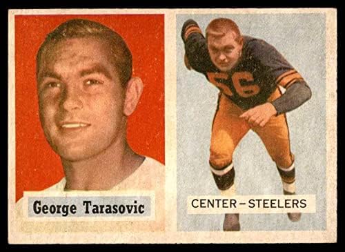1957 Topps 39 George Tarasoviç Pittsburgh Steelers (Futbol Kartı) ESKİ Steelers Boston Koleji