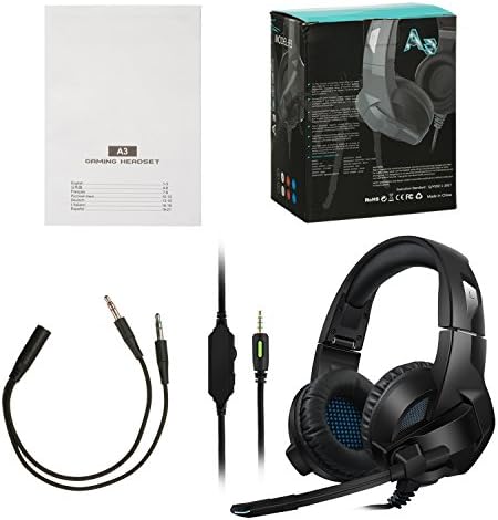 Cocopa oyun kulaklığı için PS4, PC, Xbox One Denetleyici, Gürültü Önleyici mikrofonlu kulaklıklar, yumuşak Bellek