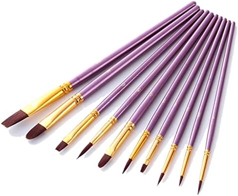 LHLLHL 10 parça / paket Boya fırçası setleri Boyama Sanat Fırçaları Suluboya Sanat boyama kiti Yağ Fırça Seti ( Renk