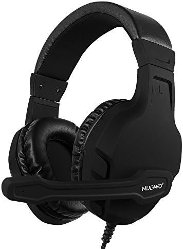 NUBWO Oyun Kulaklığı, Xbox One PS4 Kulaklık, Gürültü Önleyici Kulak Üstü Oyun Kulaklığı Mikrofon, Konforlu Kulaklıklar,
