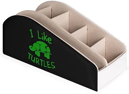 Kaplumbağaları Severim Tv Uzaktan Kumanda Tutucular Organizatör Kutusu Kalem Kalem Masası Depolama Caddy 6 Bölmeli