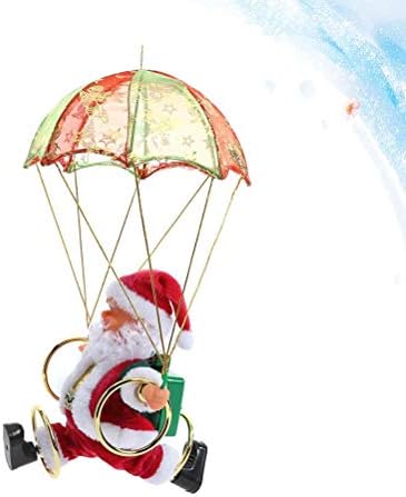 ISMARLAMA Elektrikli Noel Baba Paraşüt Oyuncak Yaratıcı Paraşüt Santa Oyuncaklar Komik Noel Oyuncak Yaratıcı Çocuklar