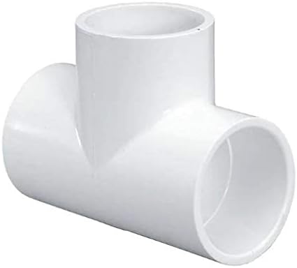 Beyaz Sch 40 PVC soket tee-3/4 İnç Kayma Soketi x 3/4 inç Kayma Soketi x 3/4 inç Kayma Soketi-PVC 3/4 inç Soket Tee