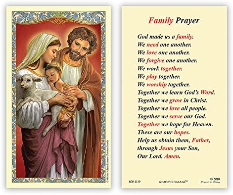 Uyuyan Kutsal Aile 6 Ayakta Reçine Heykeli. Bebek Bebek İsa Mesih'i kollarında tutan Mübarek Meryem Ana ve Aziz Joseph'in