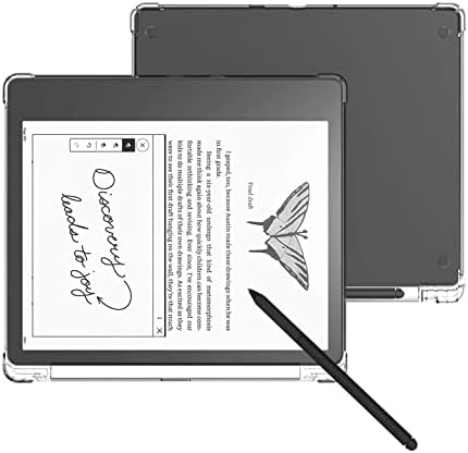 Dteck Kindle Scribe için Kılıf 10.2 - Şeffaf arka kapak Dayanıklı Silikon İnce Hafif İnce Koruyucu Kılıf [Kalemlik]