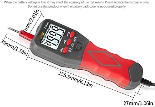 WALNUTA Sayısı Dijital Kalem Profesyonel Multimetre AC / DC direnç test aleti elektrik sayacı Otomatik Aralığı Multimetros