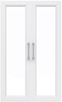 ClosetMaid 4561 Modüler Dolap Depolama İstiflenebilir Ünite, 4 Çekmeceli, Beyaz Ve 4595 Modüler Dolap Depolama Camı
